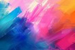 Abstract brushed painted background, expressive brush strokes, vibrant colors, 2D illustration