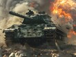 Tanks Charge in Pivotal War Scenes: A Cinematic Tribute to Military Power and Strategy