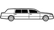 Luxury on Wheels Limousine Vector Illustrations for Your Design Needs