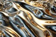 Shiny metallic textures reflecting light in a captivating manner, Captivating reflections from shiny metallic textures.