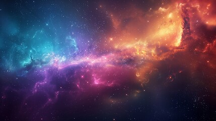 Wall Mural - Colorful space galaxy cloud nebula. Stary night cosmos. Universe science astronomy. Supernova background wallpaper