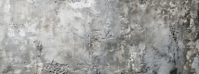 Wall Mural - loft concrete texture wall wallpaper tiles background panorama banner. Gray background