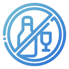 Sticker - no alcohol icon