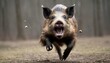 A Boar With A Playful Demeanor Tossing Objects In