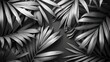 textured leaves summer tropical plant as natural banner background
