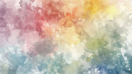 Poster - Soft muted colors in a watercolor effect   AI generated illustration