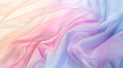 Poster - Soft pastel colors in a subtle gradient   AI generated illustration