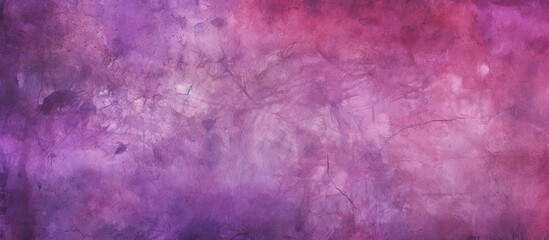 Poster - Vivid purple and red abstract painting with bold brushstrokes against a deep, dark background