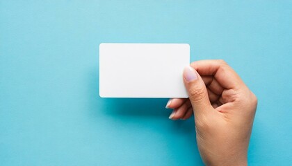 Business Card being Held by Hand - Mockup for Business Card - Personal Promotion for Business - Entrepreneurship