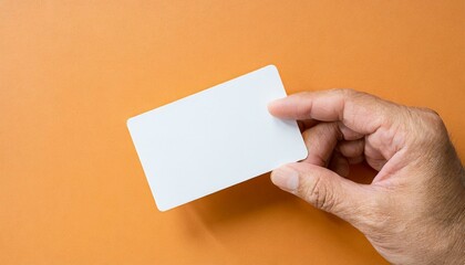 Business Card being Held by Hand - Mockup for Business Card - Personal Promotion for Business - Entrepreneurship