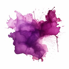 Wall Mural - Purple watercolor stain