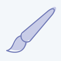 Poster - Icon Paint Brush. related to Graphic Design Tools symbol. two tone style. simple design editable. simple illustration. simple vector icons