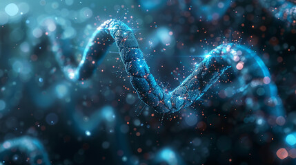 A narrative focusing on the detailed study of molecular samples in biotechnology using a combination of microscopic observation and digital analysis