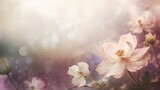 Fototapeta Kwiaty - light soft spring abstract background with flowers