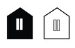Vector home icon. symbol of house or building with trendy flat style icon for web site design, logo, app, UI isolated on white background  8 9 6