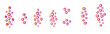 Gradient social media icon reactions, love, like, thumbs up, add friend and notification