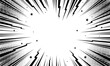 © anggi wibisono - Comic zoom burst background in black and white colour
