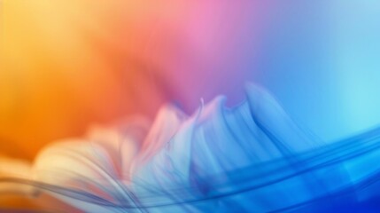 Poster - Abstract Blue and Orange Color Swirls