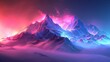 Ethereal mountain mist fantasy theme