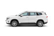 © Kuzmick - White mid-size crossover SUV car isolated. Side view of passenger utility vehicle. Transparent PNG image.