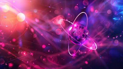 molecular and atomic structure on a science background showcasing the chemical bond and organic chemistry in scientific innovation