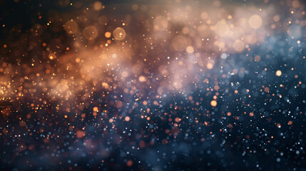 Poster - magical dust particles abstract bokeh background.