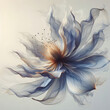 Piękny abstrakcyjny kwiat, dekoracja tapeta generative ai