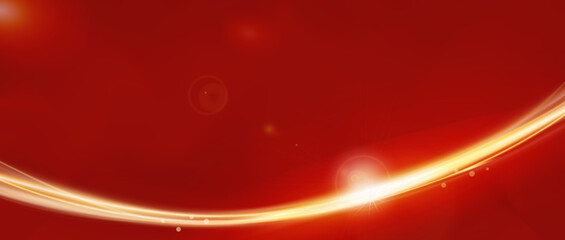 Wall Mural - abstract red background with waves