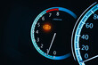 © BLKstudio - Engine malfunction warning light or Check engine light illuminated on instrument panel in a car , Car repair concept