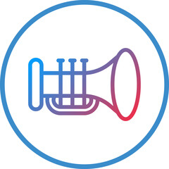 Wall Mural - Vector Design Trumpet Icon Style