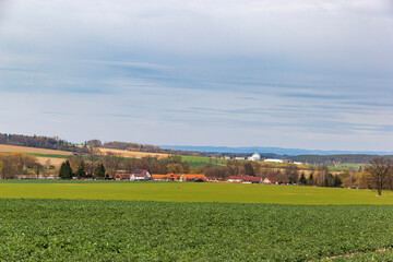 Wall Mural - Springtime landscape in central Europe