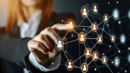 Poster - IT Management Business Technology Concept - ERP Enterprise Resource Planning......