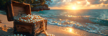 Ancient Chest On The Beach Free Stock Photo - Public Domain Pictures