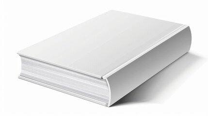 Poster - The book cover template has a white background and soft shadows. Modern illustration.