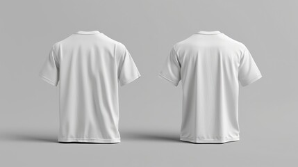 Wall Mural - White blank t-shirt for visualizing prints and designs for designers. Mock up