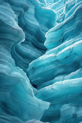 Poster - Closeup ice glacier surface. Background image. Created with Generative AI technology.
