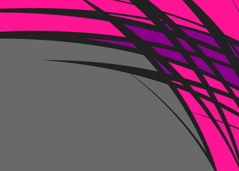 Aufkleber - Abstract background with curved spike line pattern and with some copy space area