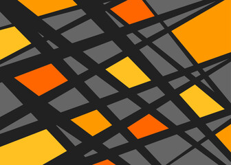 Poster - Abstract background with colorful geometric and strip line pattern