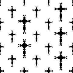 Wall Mural - Christian Cross Seamless Pattern