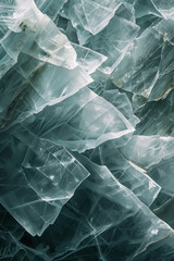 Poster - Closeup ice surface texture. Background image. Created with Generative AI technology.