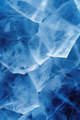 Poster - Closeup ice surface texture. Background image. Created with Generative AI technology.