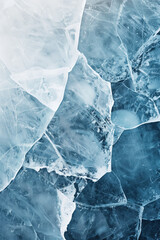 Poster - Closeup ice surface texture. Background image. Created with Generative AI technology.