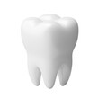 PNG white tooth isolated on transparent 3d background with whitening teeth clean hygiene dentistry dental care oral treatment medical clinic concept.