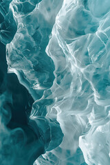Poster - Closeup ice surface texture. Background image. Created with Generative AI technology.