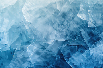 Poster - Closeup ice surface texture. Background image. Created with Generative AI technology.