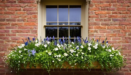 Sticker - window and flowers