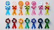 Ribbons and Symbols for Global Health Awareness Campaigns