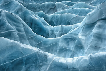 Poster - Closeup ice surface texture. Background image. Created with Generative AI technology.