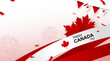 Canada day banner design Vector illustration