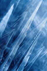 Poster - Closeup ice surface texture. Background image. Created with Generative AI technology.
